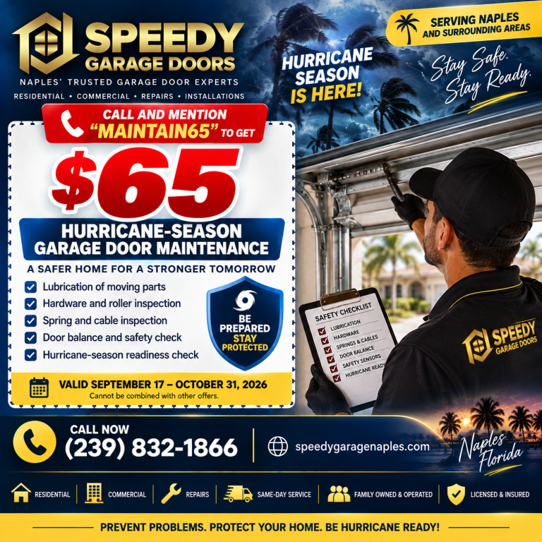 Garage Door Maintenance & Tune-Up | Naples & Collier County FL
